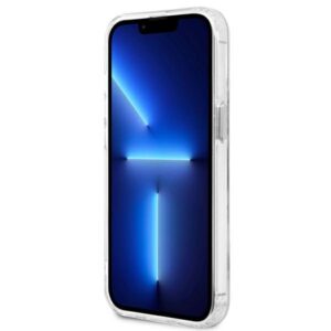 Guess GUHMP13LHTRMS Apple iPhone 13 Pro / 13 6,1" silver kietas dėklas Metal Outline Magsafe - Image 5