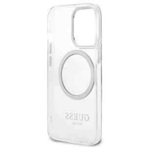 Guess GUHMP13LHTRMS Apple iPhone 13 Pro / 13 6,1" silver kietas dėklas Metal Outline Magsafe - Image 7