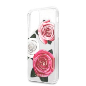 Guess GUHCN58ROSTRT Apple iPhone 11 Pro skaidrus kietas dėklas Flower Desire rožinės spalvos & baltos spalvos Rose - Image 3