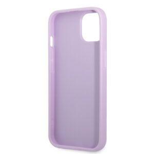 Guess GUHCP13SPS4MU Apple iPhone 13 mini 5,4" violetinės spalvos kietas dėklas Saffiano 4G Small Metal Logo - Image 7