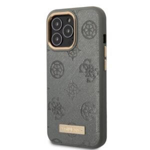 Guess GUHMP13XSAPSTG Apple iPhone 13 Pro Max 6,7" grey kietas dėklas Peony Logo Plate MagSafe - Image 2