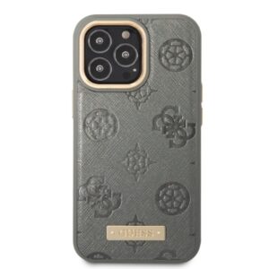 Guess GUHMP13XSAPSTG Apple iPhone 13 Pro Max 6,7" grey kietas dėklas Peony Logo Plate MagSafe - Image 3
