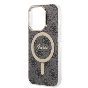 Guess Rinkinys GUBPP14LH4EACSK Dėklas+ Įkroviklis Apple iPhone 14 Pro 6,1" juodos spalvos kietas dėklas 4G Print MagSafe - Image 6