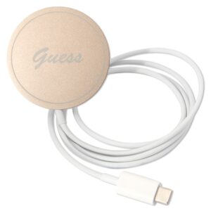 Guess Rinkinys GUBPP12MH4EACSW Dėklas+ Įkroviklis Apple iPhone 12/12 Pro rudos spalvos kietas dėklas 4G Print MagSafe - Image 8