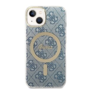 Guess Rinkinys GUBPP14MH4EACSB Dėklas+ Įkroviklis Apple iPhone 14 Plus / 15 Plus 6.7" blue kietas dėklas 4G - Image 3