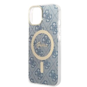 Guess Rinkinys GUBPP14MH4EACSB Dėklas+ Įkroviklis Apple iPhone 14 Plus / 15 Plus 6.7" blue kietas dėklas 4G - Image 6