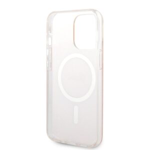 Guess Rinkinys GUBPP13XH4EACSP Dėklas+ Įkroviklis Apple iPhone 13 Pro Max rožinės spalvos kietas dėklas 4G Print MagSafe - Image 7