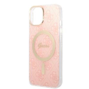 Guess Rinkinys GUBPP14MH4EACSP Dėklas+ Įkroviklis Apple iPhone 14 Plus / 15 Plus 6.7" rožinės spalvos kietas dėklas 4G Pri - Image 6