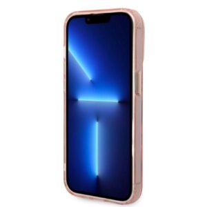 Guess GUHMP14LHTCMP Apple iPhone 14 Pro6,1" rožinės spalvos kietas dėklas Gold Outline Translucent MagSafe - Image 5