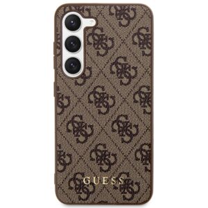 Guess GUHCS23SG4GFBR S23 S911 rudos spalvos kietas dėklas 4G Metal Gold Logo - Image 3
