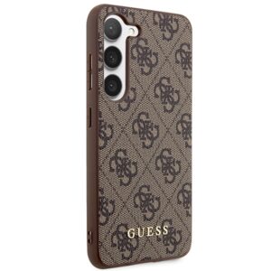 Guess GUHCS23SG4GFBR S23 S911 rudos spalvos kietas dėklas 4G Metal Gold Logo - Image 4
