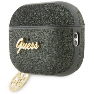 Guess GUAP2GLGSHA AirPods Pro 2 (2022/2023) dėklas khaki Glitter Flake 4G Charm - Image 3