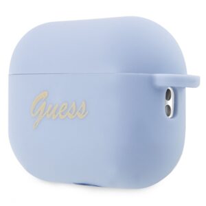 Guess GUAP2LSCHSB AirPods Pro 2 (2022/2023) dėklas mėlynos spalvos Silicone Charm Heart Collection - Image 3