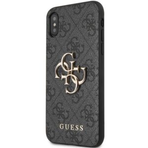 Guess GUHCPX4GMGGR Apple iPhone X/XS grey kietas dėklas 4G Big Metal Logo - Image 2