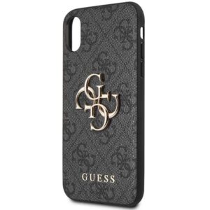 Guess GUHCPX4GMGGR Apple iPhone X/XS grey kietas dėklas 4G Big Metal Logo - Image 6