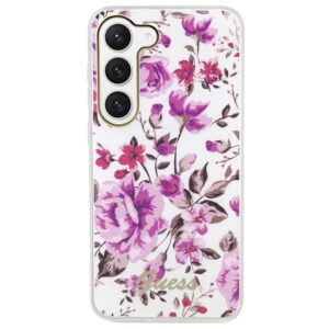 Guess GUHCS23MHCFWST S23+ S916 baltos spalvos kietas dėklas Flower Collection - Image 3