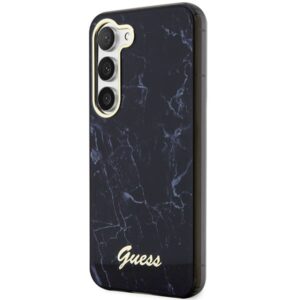 Guess GUHCS23MPCUMAK S23+ S916 juodos spalvos kietas dėklas Marble - Image 2