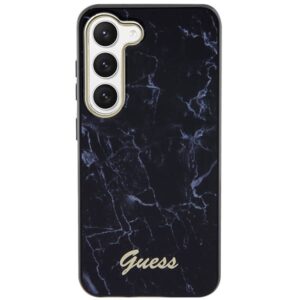 Guess GUHCS23MPCUMAK S23+ S916 juodos spalvos kietas dėklas Marble - Image 3