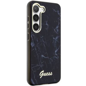 Guess GUHCS23MPCUMAK S23+ S916 juodos spalvos kietas dėklas Marble - Image 4