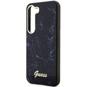 Guess GUHCS23MPCUMAK S23+ S916 juodos spalvos kietas dėklas Marble - Image 6