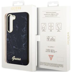 Guess GUHCS23MPCUMAK S23+ S916 juodos spalvos kietas dėklas Marble - Image 8