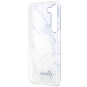Guess GUHCS23SPCUMAH S23 S911 baltos spalvos kietas dėklas Marble - Image 7