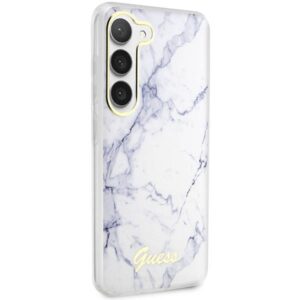 Guess GUHCS23MPCUMAH S23+ S916 baltos spalvos kietas dėklas Marble - Image 4