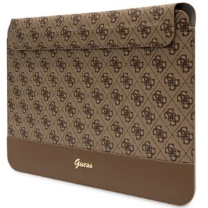 Guess Dėklas kompiuteriui GUCS14PS4SGW 14" rudos spalvos 4G Stripe Metal Logo - Image 2