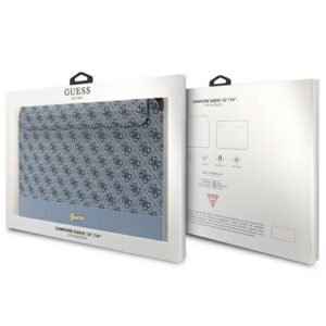 Guess Dėklas kompiuteriui GUCS14PS4SGB 14" mėlynos spalvos 4G Stripe Metal Logo - Image 4