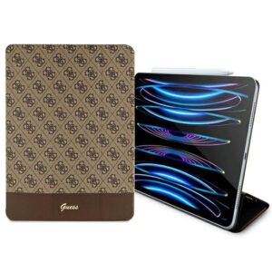 Guess GUFCP12PS4SGW Apple iPad Pro 12.9" rudos spalvos 4G Stripe Allover - Image 3