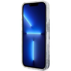 Guess GUHMP14LHCFWSK Apple iPhone 14 Pro 6.1" juodos spalvos kietas dėklas Flower MagSafe - Image 5