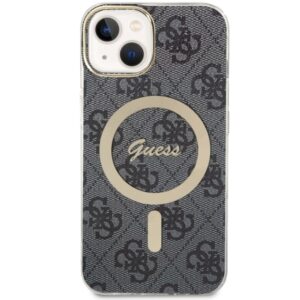 Guess GUHMP14MH4STK Apple iPhone 14 Plus / 15 Plus 6.7" juodos spalvos kietas dėklas 4G MagSafe - Image 2