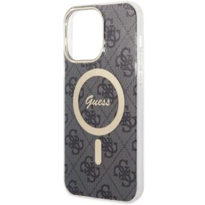Guess GUHMP14XH4STK Apple iPhone 14 Pro Max 6.7" juodos spalvos kietas dėklas 4G MagSafe - Image 5