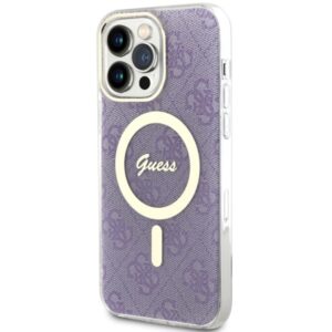 Guess GUHMP14XH4STU Apple iPhone 14 Pro Max 6.7" violetinės spalvos kietas dėklas 4G MagSafe - Image 2