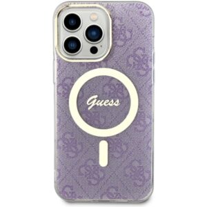 Guess GUHMP14XH4STU Apple iPhone 14 Pro Max 6.7" violetinės spalvos kietas dėklas 4G MagSafe - Image 3