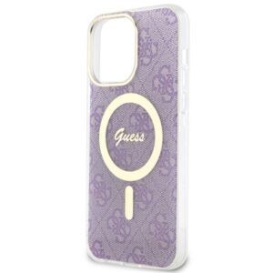 Guess GUHMP14XH4STU Apple iPhone 14 Pro Max 6.7" violetinės spalvos kietas dėklas 4G MagSafe - Image 6
