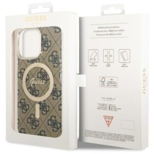 Guess GUHMP14XH4STW Apple iPhone 14 Pro Max 6.7" rudos spalvos kietas dėklas 4G MagSafe - Image 7