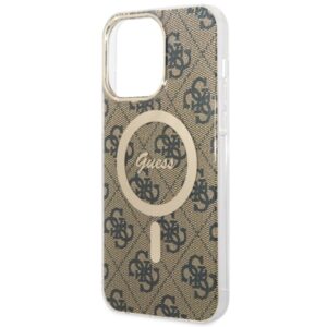 Guess GUHMP14XH4STW Apple iPhone 14 Pro Max 6.7" rudos spalvos kietas dėklas 4G MagSafe - Image 5