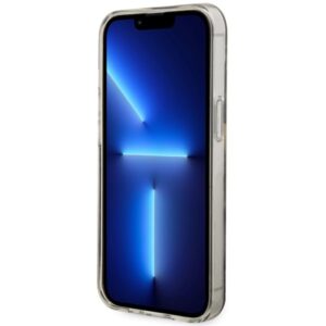Guess GUHMP14SHTMRSK Apple iPhone 14 / 15 / 136.1" juodos spalvos kietas dėklas Golden Marble MagSafe - Image 5