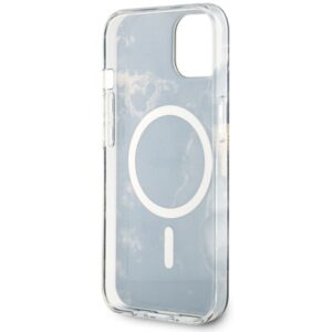 Guess GUHMP14SHTMRSK Apple iPhone 14 / 15 / 136.1" juodos spalvos kietas dėklas Golden Marble MagSafe - Image 7