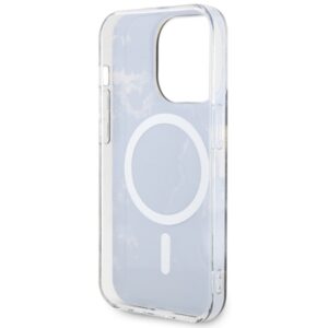 Guess GUHMP14XHTMRSK Apple iPhone 14 Pro Max 6.7" juodos spalvos kietas dėklas Golden Marble MagSafe - Image 7