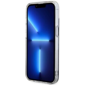 Guess GUHMP14SPCUMAK Apple iPhone 14 / 15 / 13 6.1" juodos spalvos kietas dėklas Marble MagSafe - Image 5