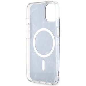 Guess GUHMP14SPCUMAK Apple iPhone 14 / 15 / 13 6.1" juodos spalvos kietas dėklas Marble MagSafe - Image 7