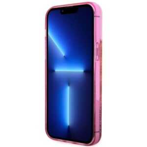Guess GUHCP14XLC4PSGP Apple iPhone 14 Pro Max 6.7" rožinės spalvos kietas dėklas Liquid Glitter 4G Transculent - Image 5