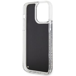 Guess GUHCP14XLCSGSGK Apple iPhone 14 Pro Max 6.7" juodos spalvos kietas dėklas Liquid Glitter Marble - Image 7