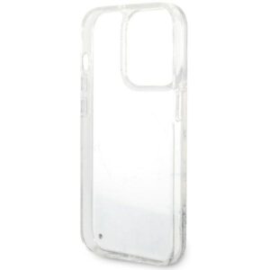 Guess GUHCP14LLCSGSGH Apple iPhone 14 Pro 6.1" baltos spalvos kietas dėklas Liquid Glitter Marble - Image 7