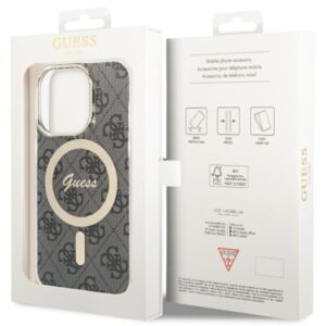 Guess GUHMP13LH4STK Apple iPhone 13 Pro / 13 6.1" juodos spalvos kietas dėklas 4G MagSafe - Image 7