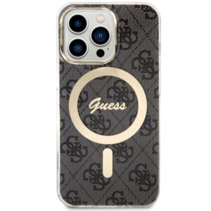 Guess GUHMP13LH4STK Apple iPhone 13 Pro / 13 6.1" juodos spalvos kietas dėklas 4G MagSafe - Image 2