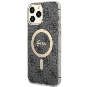 Guess GUHMP13XH4STK Apple iPhone 13 Pro Max 6.7" juodos spalvos kietas dėklas 4G MagSafe - Image 2