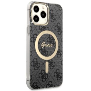 Guess GUHMP13XH4STK Apple iPhone 13 Pro Max 6.7" juodos spalvos kietas dėklas 4G MagSafe - Image 4